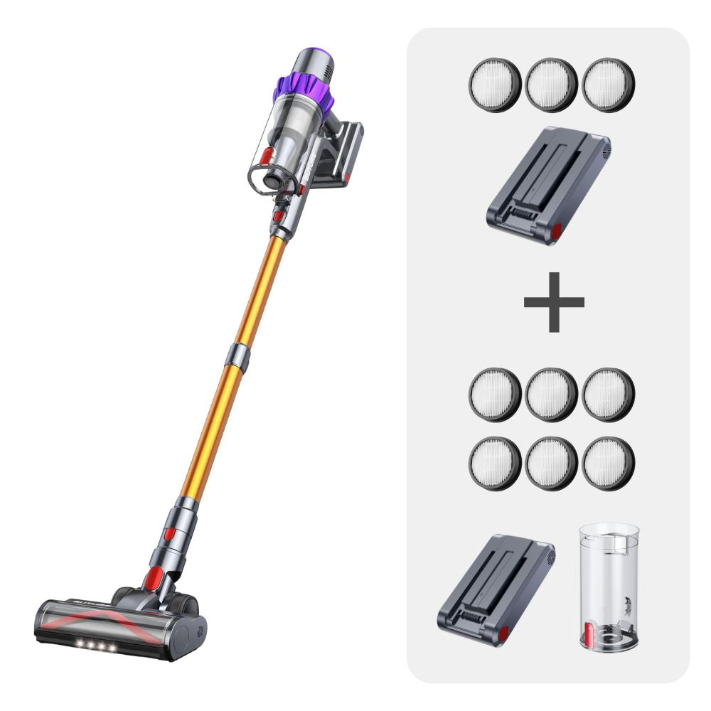 Vakuumpaket: Buture VC80 Staubsauger + 2 Batterien + 9 HEPA-Filter