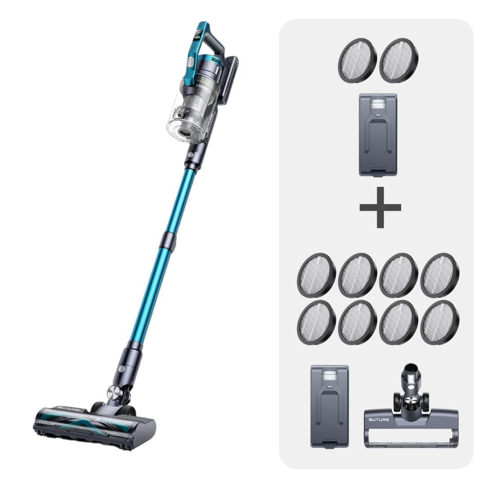 Pacchetto sottovuoto: Buture Aspirapolvere VC60 + 2 batterie + 10 filtri HEPA