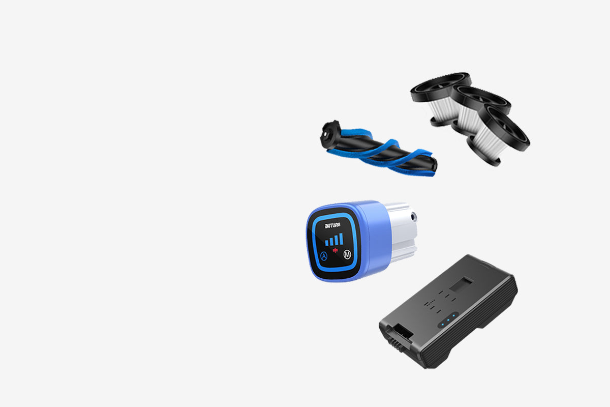 Buture best cordless vacuum cleaner​, best stick vacuum​ Accessories, here you can regenerate your cordless vacuum.